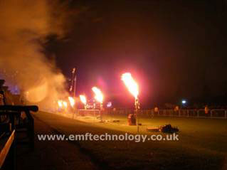 Firestorm Stage Flame effects - Clifton Proms, Bristol