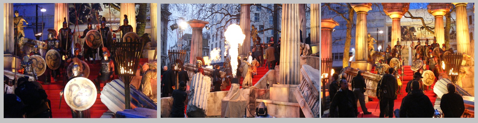 Clash of the Titans Premiere flame effects