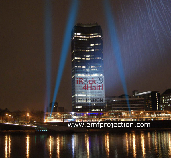 Millbank Tower projection Millbank Tower projection