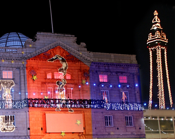 Large scale Building Projections Blackpool Large scale Building Projections Blackpool
