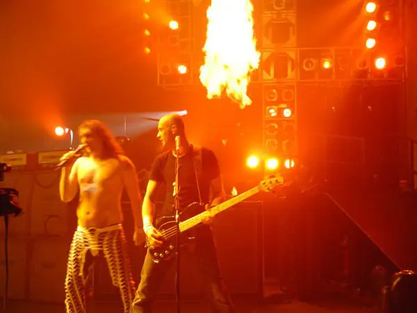 Stage flame effects for The Darkness Tour
