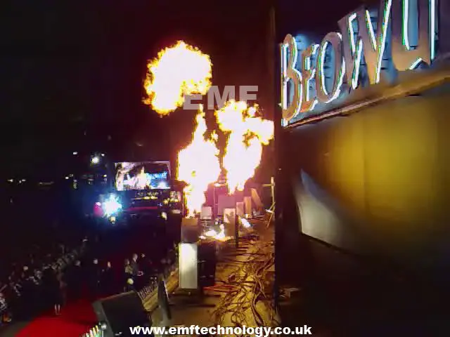 Flame Effects, Beowulf Premiere at Leicester Square, London.