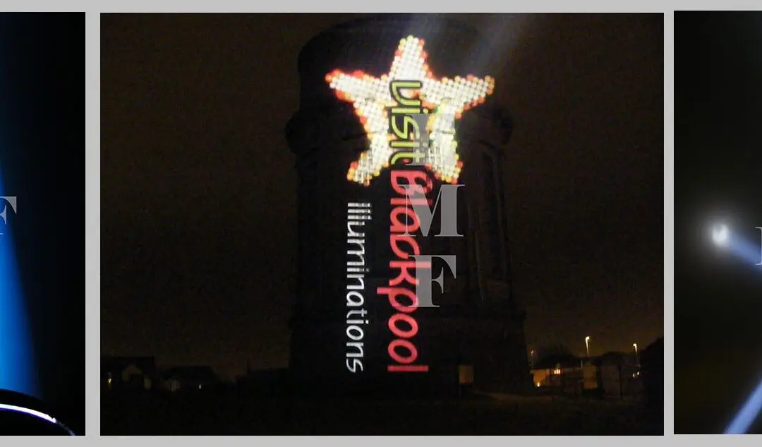 Blackpool Illuminations Building Projection Campaign