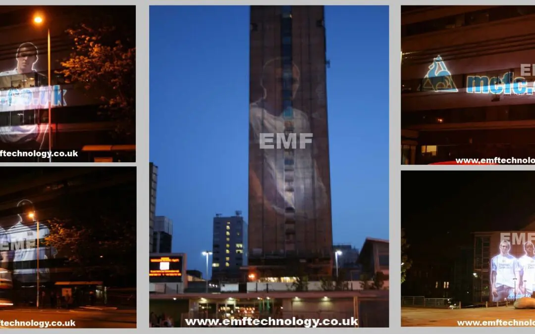 Large scale mobile building projection in Manchester for Le Coq Sportif.