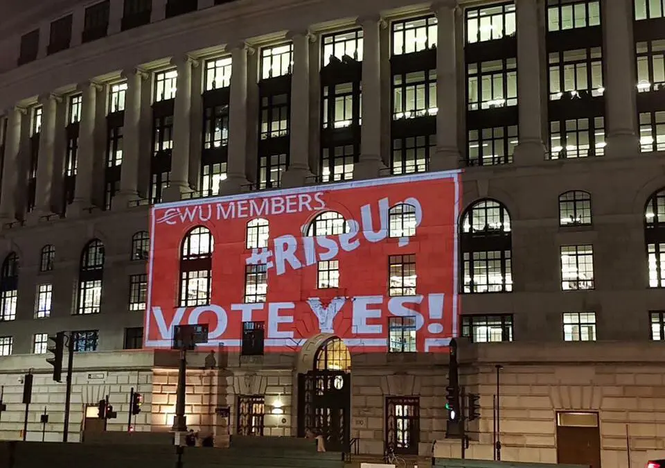 CWU Building Projection, London