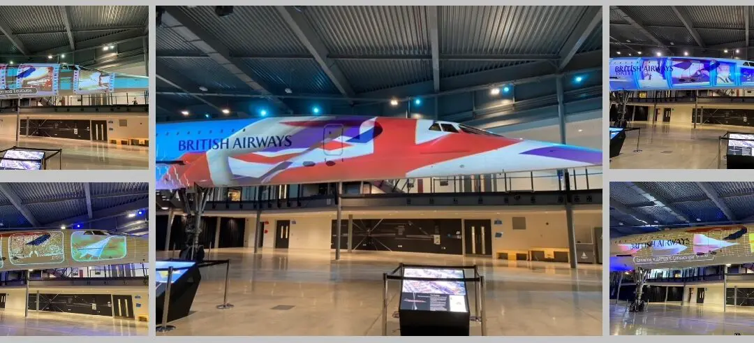 Museum projection installations at Aerospace Bristol