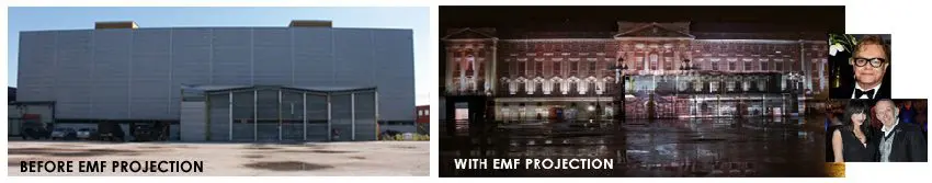 Building Projection – Party Palace Fit For A Queen!
