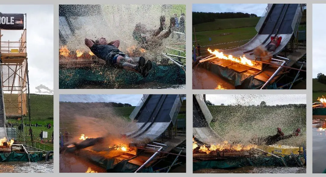 Flame effects for Tough Mudder Fire in your hole!