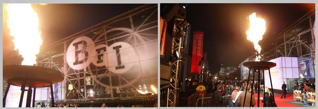 Flame effects for ‘John Carter’ Premiere