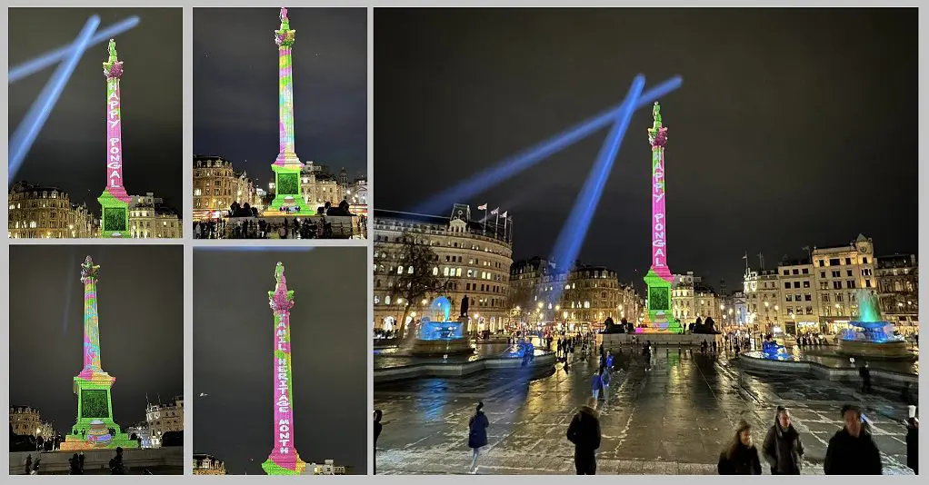 Nelson Column Happy Pongal projections