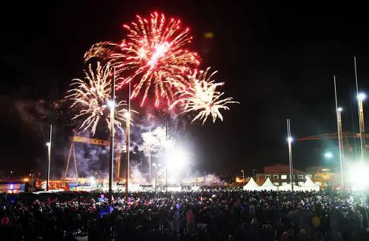 Fiery skies greet monsters at Halloween Monster Mash in Titanic Quarter Belfast