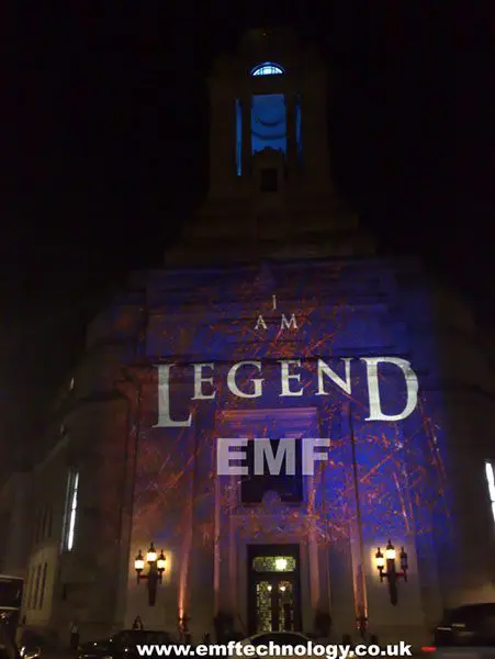 Building Projection for ‘I Am Legend’ Premiere After Party, London.