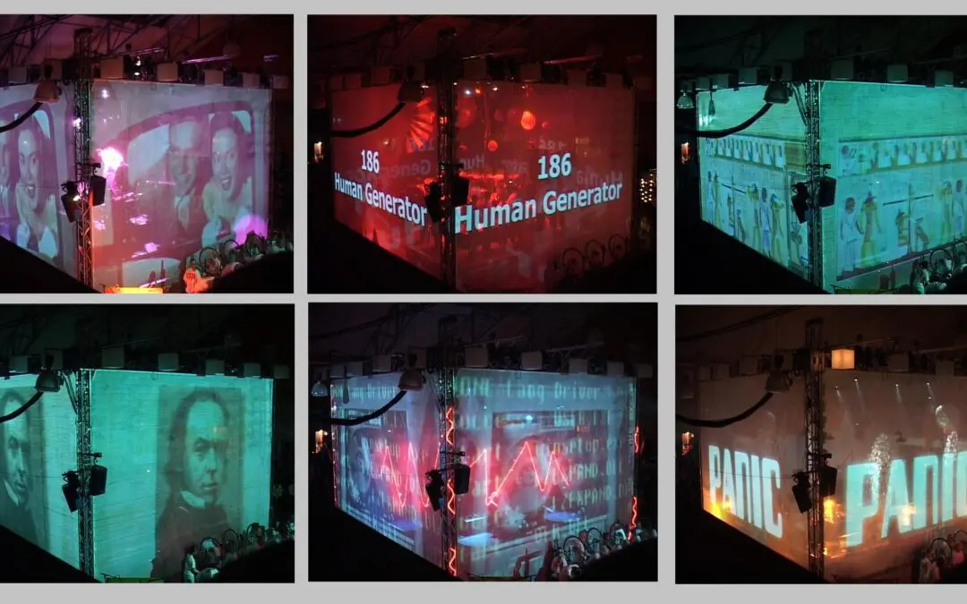 Interactive Projection Cube System – powered by bicycles!