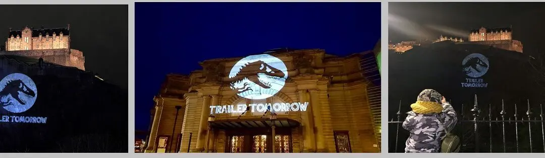 Jurassic World projections Edinburgh