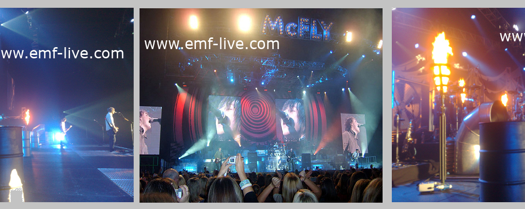 Stage Flame effects – McFly Tour
