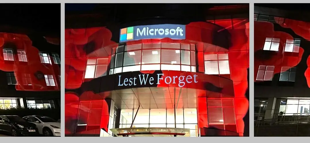Poppy Video Projections for Microsoft Reading HQ