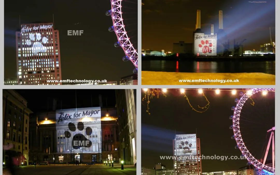 Outdoor Building Projection Campaign cover multiple cities for Felix