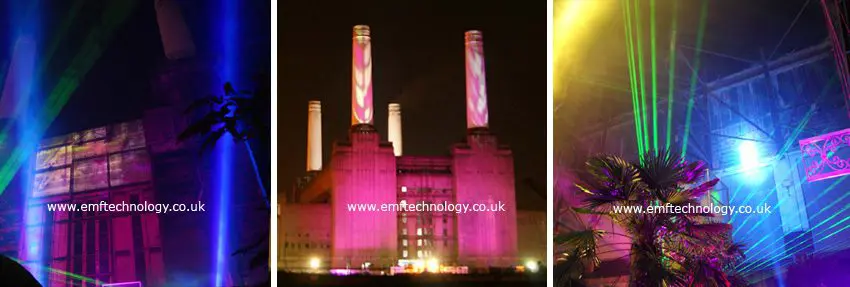 Projection onto Battersea Power Station