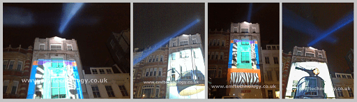Outdoor Projection & Searchlights – Peroni Alessi Launch Party