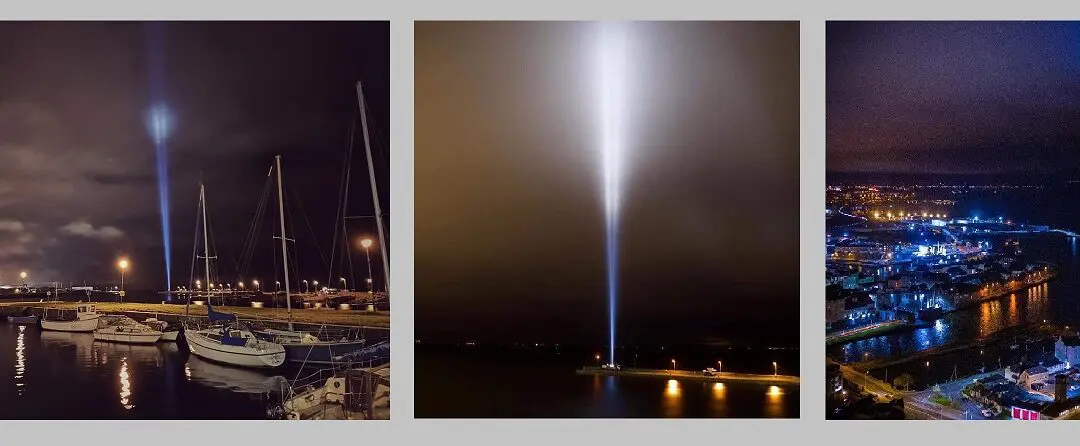 Searchlight for #ShineYourLight Port of Galway