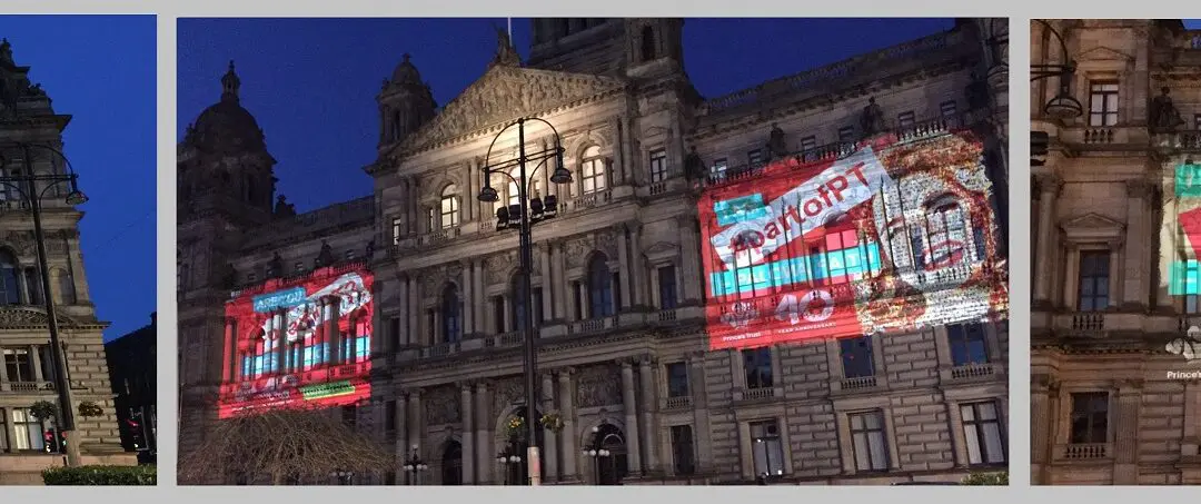 Prince’s Trust 40th Anniversary UK Projection Campaign