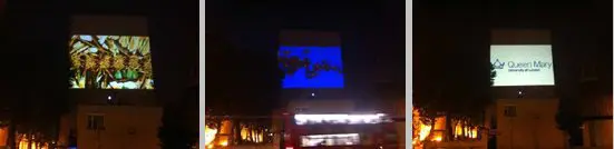 Outdoor Building Projection for Queen Mary University