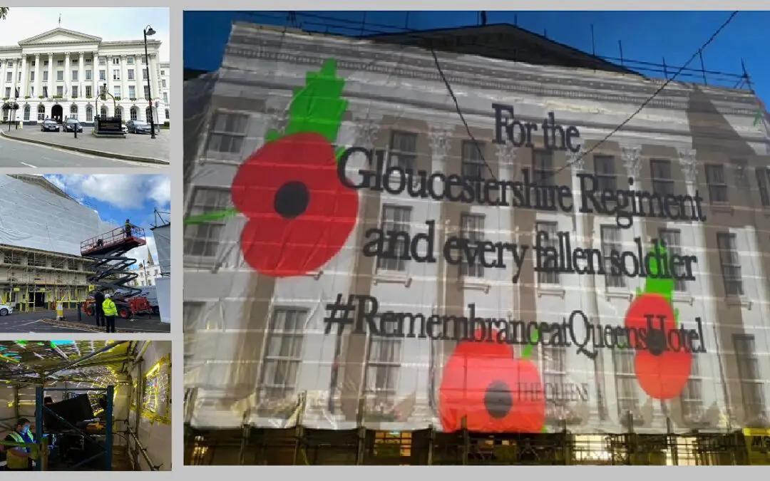 Queens Hotel Cheltenham Poppy Projections