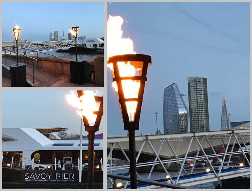 Savoy Pier Gothic Flambe effects, London