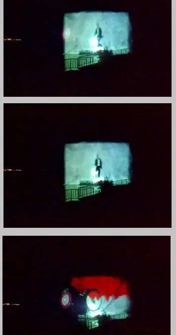 Waterscreen projection show for Sony promotional launch