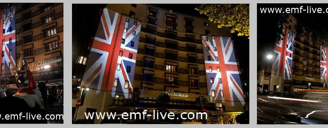 The Dorchester Building Projection for Fashion for the Brave
