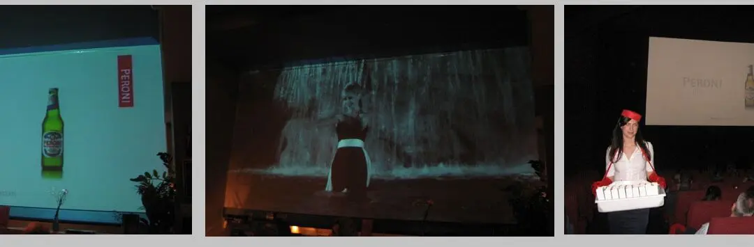 Video Projection Campaign -Cinema Peroni.