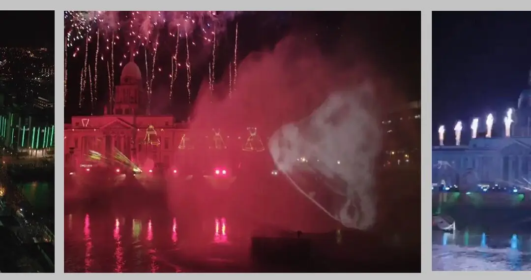 Waterscreens for New Year Eve Dublin 2019