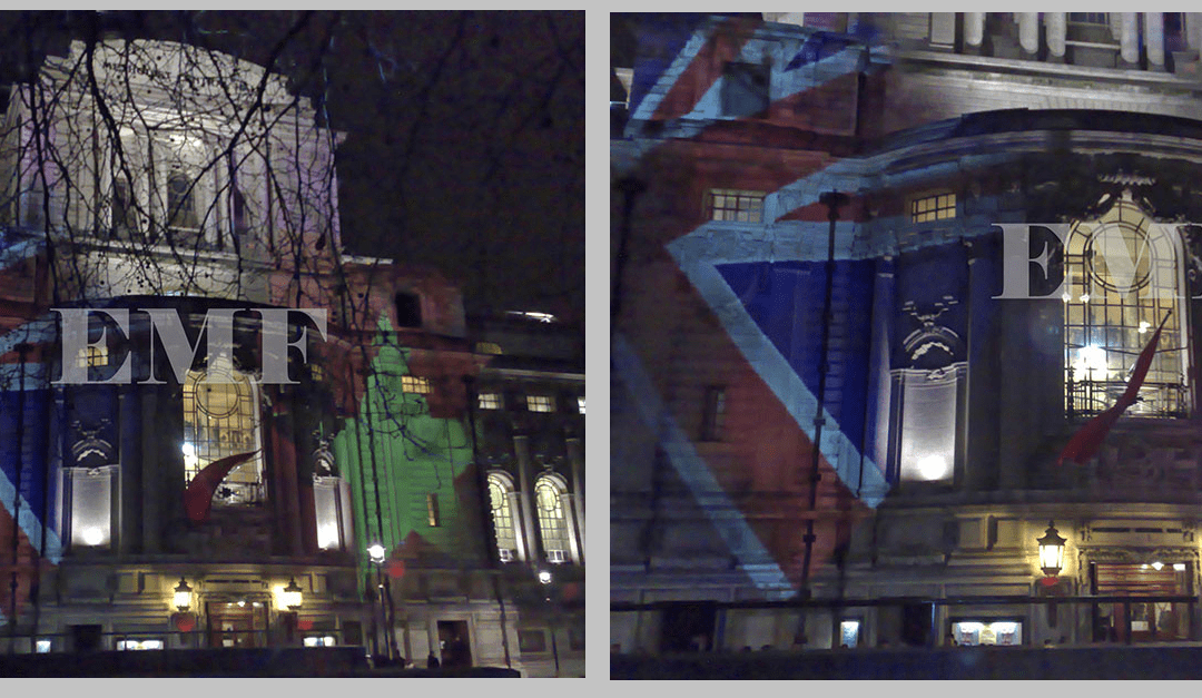 Westminster Methodist Hall Large Scale Digital Data Video Projections, London.