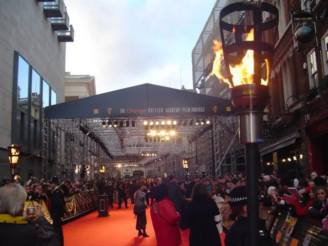 Flambe Torches for BAFTA Awards, Royal Opera house, London