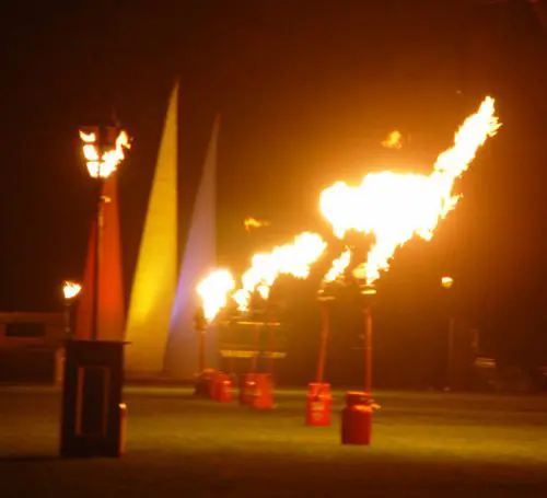 Vulcan flame effects for Battersea Park Fireworks, Battersea Park, London
