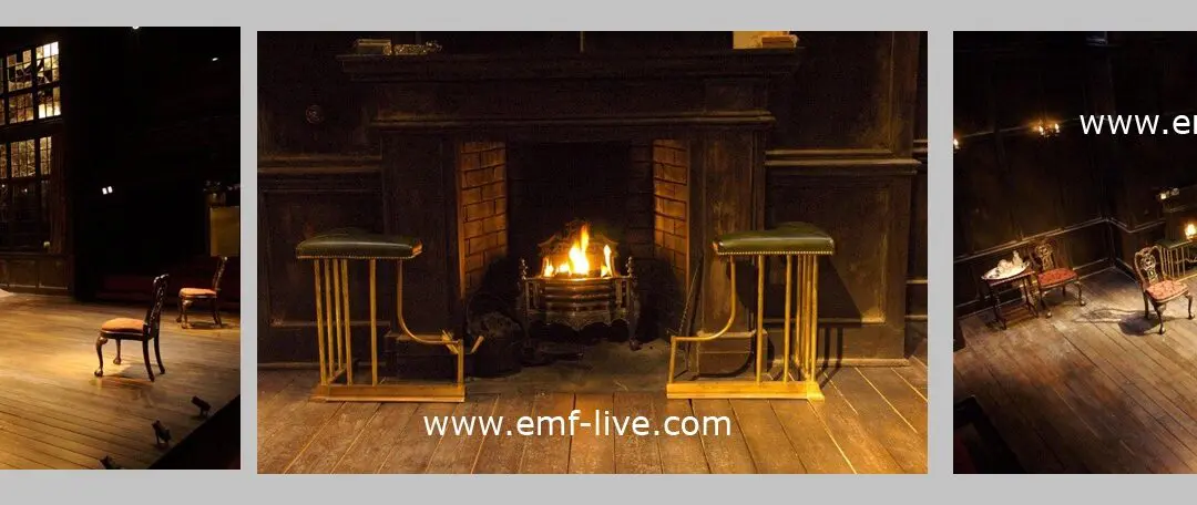 Theatre stage flame effects at Donmar Warehouse