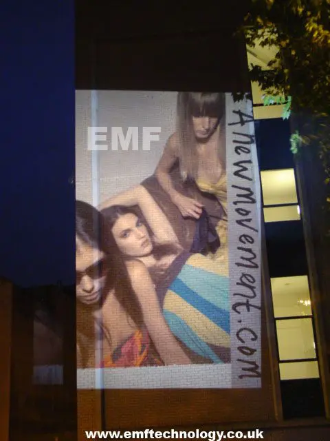 Mobile Building Projection Campaign in Bristol for FCUK.