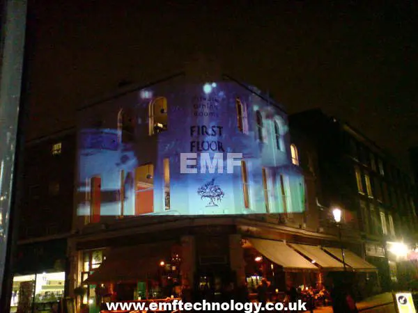 Mobile Data Video Building Projection