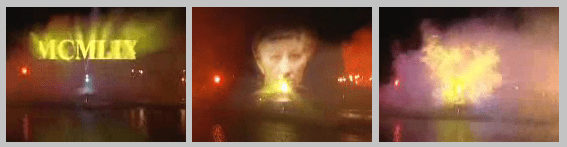Waterscreen Show for Roman Invasion party!