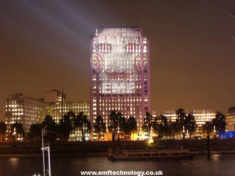 Building Projection for SAW IV Premiere, London