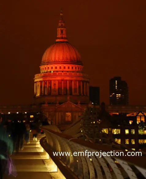 Massive outdoor Projection onto St Paul’s Cathedral