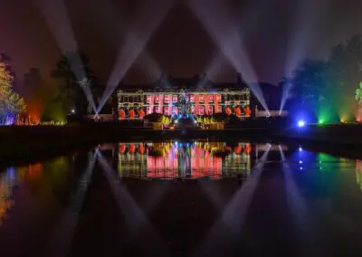 3d Video Projection Mapping National Trust Erddig Christmas Lightwalk