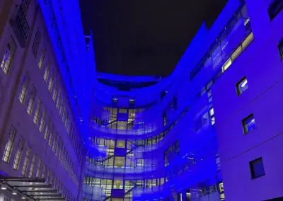 Image of Facade lighting installation BBC