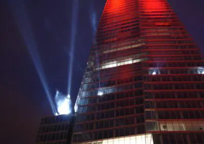 Lighting installation London The Shard
