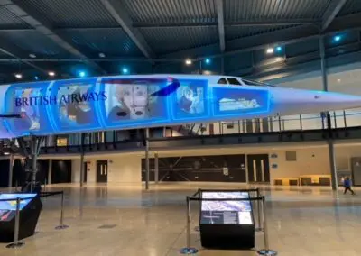 Museum Video Projection installation onto Concorde
