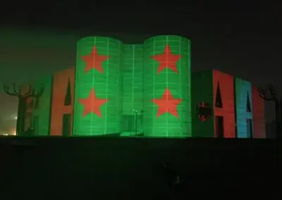 Parliament Dhaka Video Projection Mapping