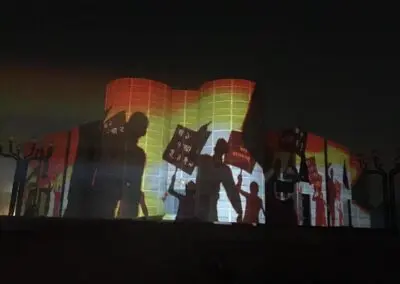 Projection Mapping Dhaka Bangladesh Parliament