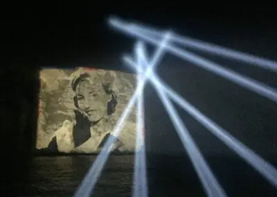 Searchlights at White Cliffs of Dover