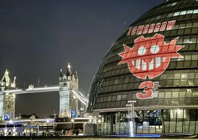 Sonic Hedgehog 3 Promotional projections London