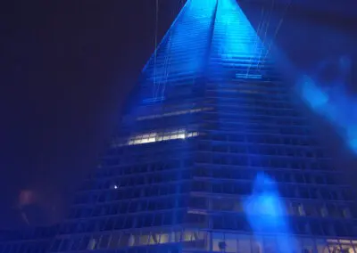 The Shard Light installation